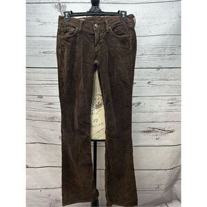Citizens of Humanity size 25 (US 2) low waist boot cut brown suede feeling pants